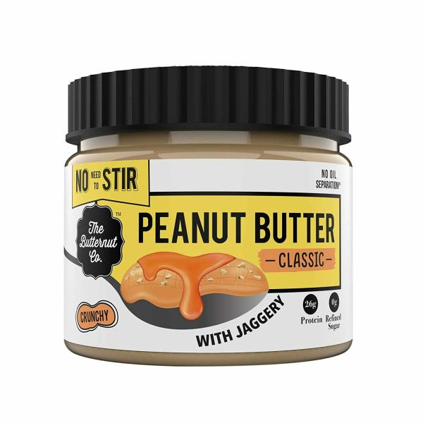 No Stir Peanut Butter Jaggery Classic Crunchy 340 gms JioMart