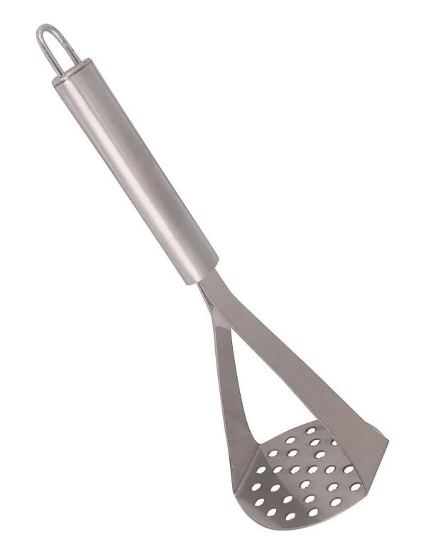 BLUE WONDER Stainless Steel Big Potato Masher With Plastic Multi Hanger