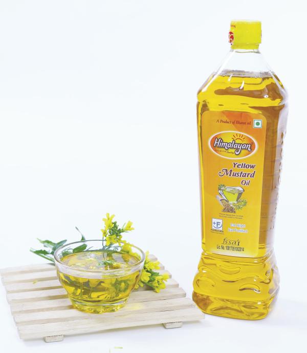 Himalayan Yellow Mustard Oil 1L Bottle Fortified with Vitamin A & D