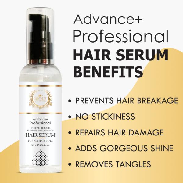 Bioly Hair Serum Advance + Professional Total Hair Repair Serum for Hair  Shine, Silky, Glossy, Softer,
