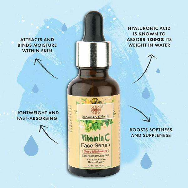 Maurya Khadi Vitamin C Serum Pore Minimiser Serum Brightening, Anti