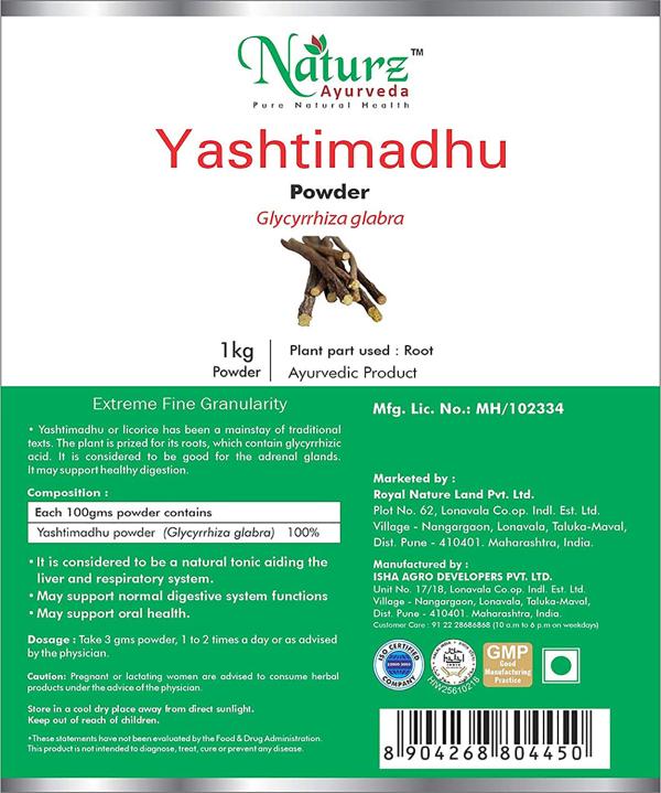 Naturz Ayurveda Yashtimadhu Powder 1000 g (Pack of 5) JioMart