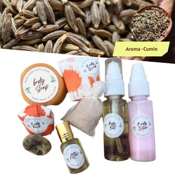 Ekoham CUMIN ESSENTIAL OIL Skin Care Combo KitBody Polishing