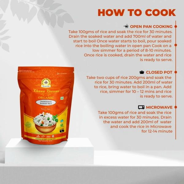 Khana Khazana Organic Brown Rice With Biryani Basmati Rice And