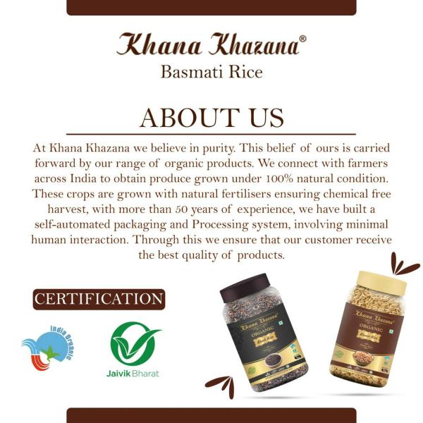 Khana Khazana Organic Brown Rice With Biryani Basmati Rice And