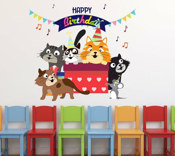 CUSTOMSCARTMulticolor Vinyl Happy Birthday - JioMart