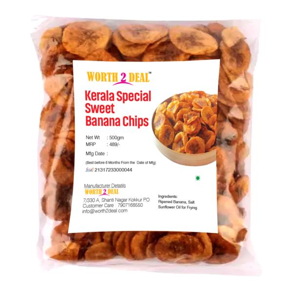 WORTH 2 DEAL Kerala Special Banana Chips (Coconut Oil Fried), Kaya