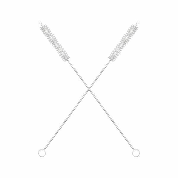 KRIDAY 6 Pcs Baby Straw Cleaning Brush Long Straw Cleaning 360 Degrees Rotation Long Handle