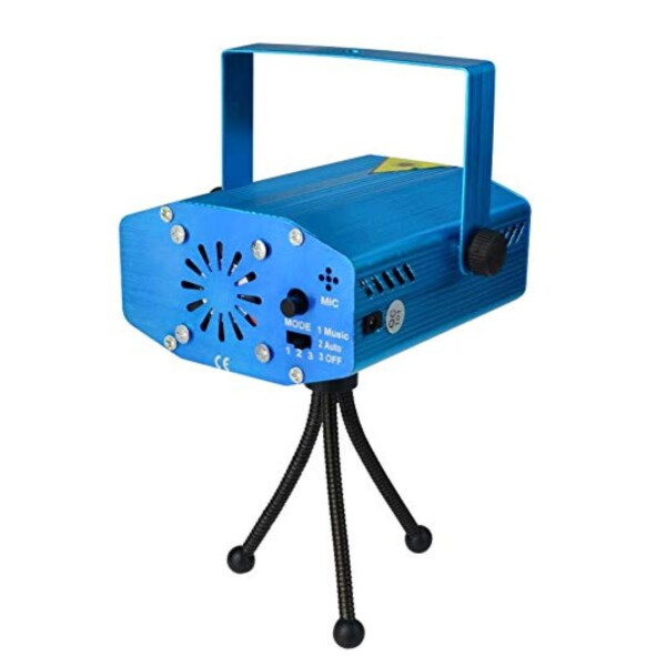 FINGER THREE Party Mini Laser Projector Stage Lighting Sound Activated