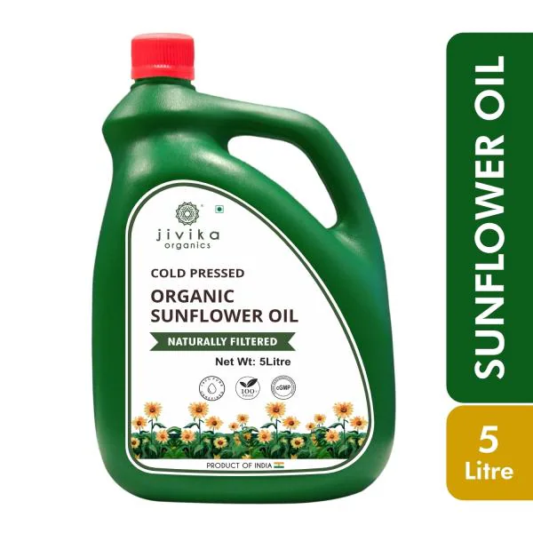 Jivika Organic Sunflower Oil 5ltr JioMart