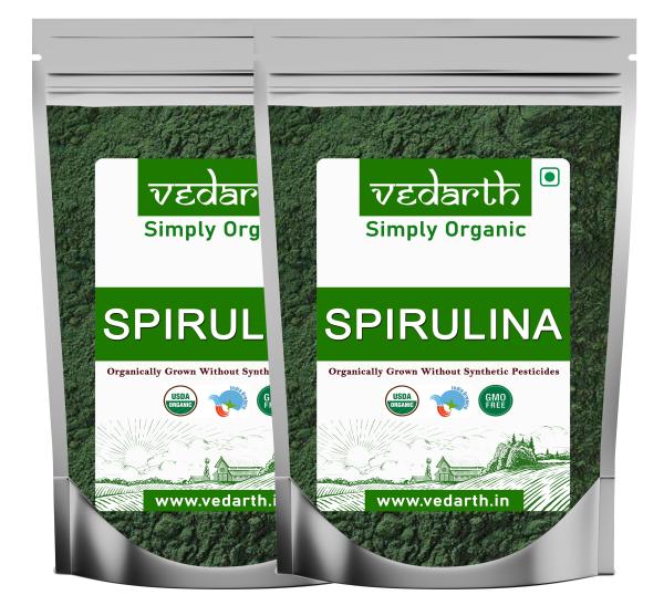 Naturewell Spirulina Powder with Vitamin , Zinc , Iron Superfood (250 gram X 2 ) (2 x 250 g