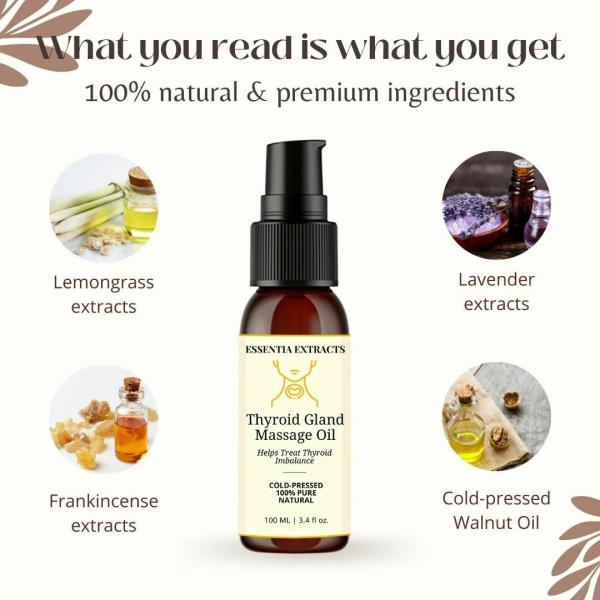Essentia Extracts Thyroid Gland Massage Oil, 100ML JioMart