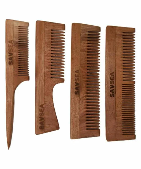 SavSea Wooden Comb For Women | Pack of 4 Neem Wooden Comb for Men | Wide  and Soft Teeth Neem Wooden Comb for Hair Growth and Hair Fall Control New  Pack of 4 - JioMart