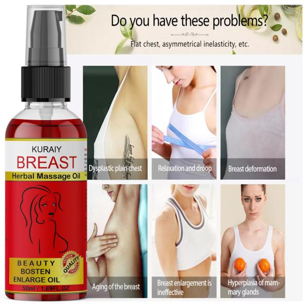 KURAIY 100 Pure Breast Enlargement Massage Oil Really Work Enhance Firming Lifting Nursing