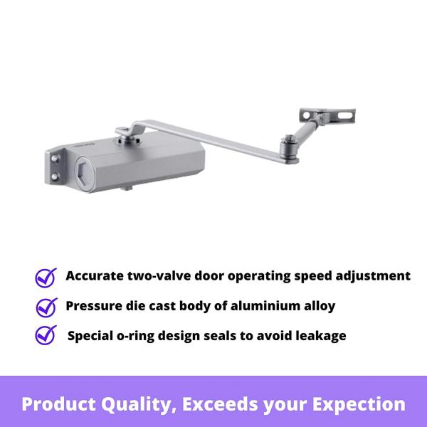 Dorset Door Closer DC 40 SM, Concealed Door Closer for Light Door, Door