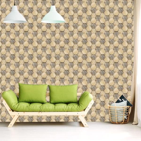 Bnezz Self Adhesive Wallpaper & Wall Sticker Model (WoodenGems) Pack of 1  Roll Size(40x300)cm Wallpaper for Walls Just Peel and Stick on  Walls|Furniture|Bedroom|Kitchen|Drawing Room - JioMart