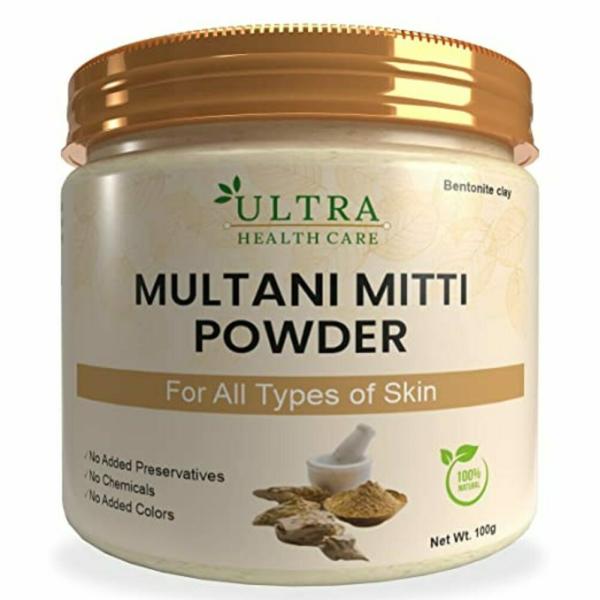 Ultra Health Care Natural Multani Mitti Powder Bentonite Clay for Hair