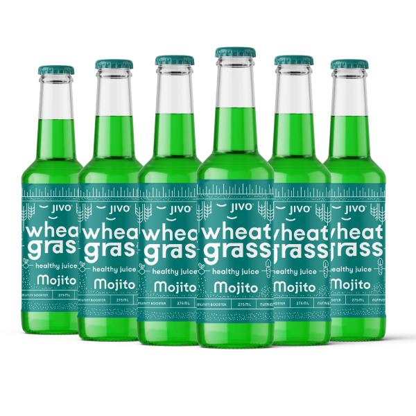 JIVO Healthy Wheatgrass Juice Mojito Flavour 275 ml (Pack of 6) JioMart