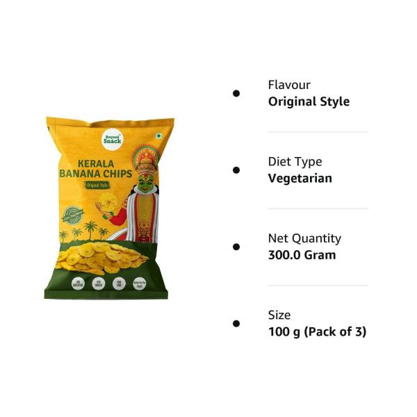 Beyond Snack Original Style Banana Chips 100 g (pack of 3) JioMart