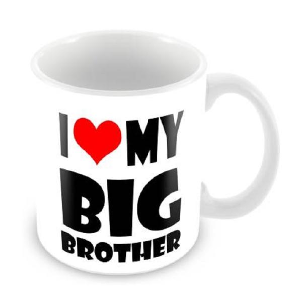 Tuelip I Love My Big Brother Printed Ceramic Mug 350 ml - JioMart