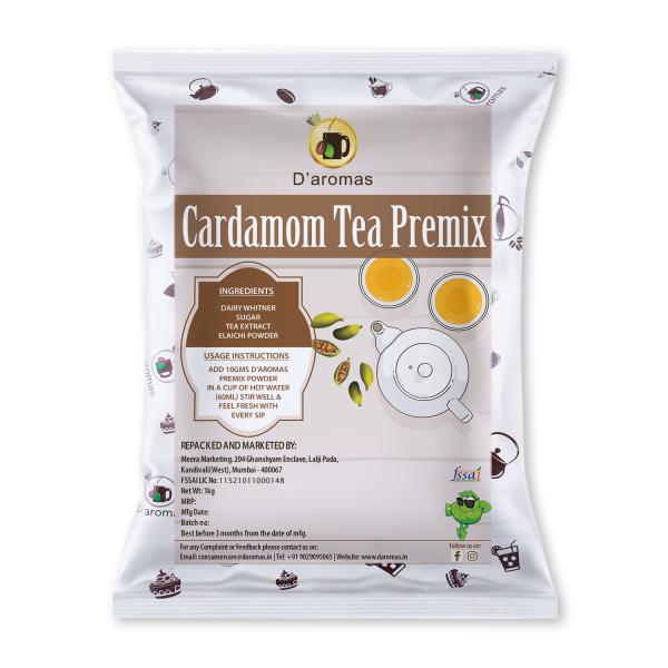D'aromas Cardamom & Masala Premix Tea Powder 1kgx2, Instant Premix Tea