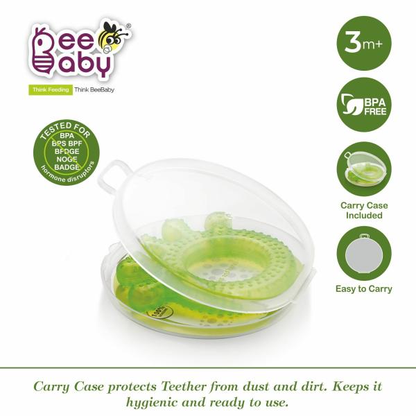 BeeBaby Fingers Water Filled Teether with Carry Case, 100 BPA FREE