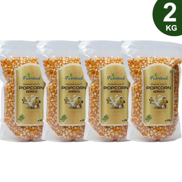 Farmbean Popcorn Seeds 2kg & 100 Popping Kernels,Corn Kernels,PopCorn