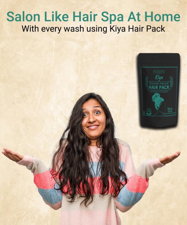 WOMEN'S THEORY kiya hair pack/ Mas powder fir Dandruff, Hair fall and Hair  growth| Natural, Aromatic, Ayurvedic 1000g - JioMart