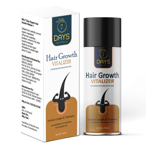 Hair Growth Vitalizer 100ml - Boosts hair growth, Prevents hair fall- Hair  Oil Delay Hair greying - JioMart