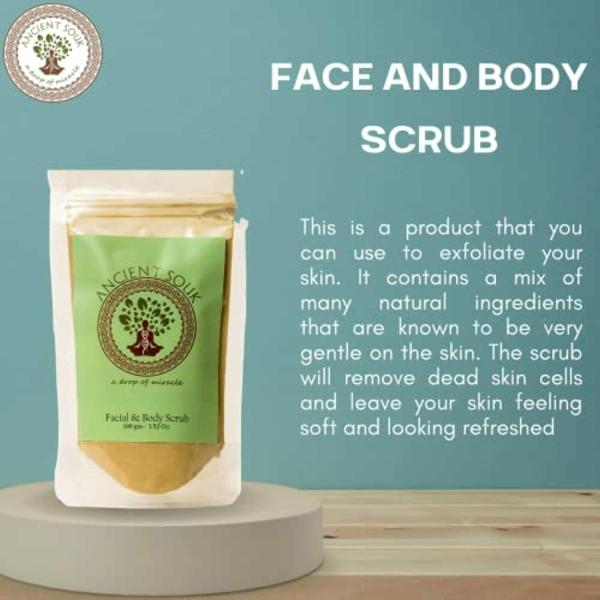 ANCIENT SOUK Natural Scrub Used On Face and Body 100 grams 17 x 10 x 17 cm JioMart