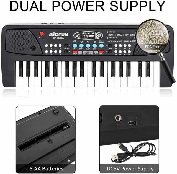 MIMY Kids Piano Keyboard Original Piano Toy for Kids with Microphone