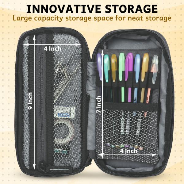 Wooum Expandable Pencil Pouch Big Capacity Pencil Pen Case Office