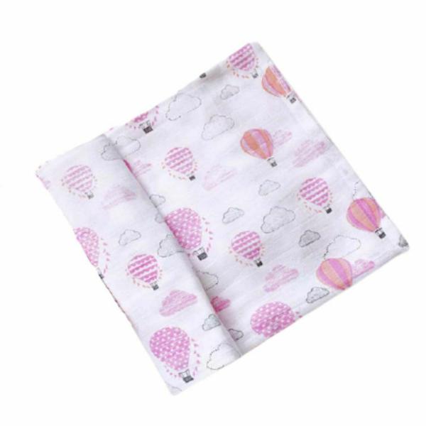 Elementary Organic Cotton Muslin Swaddle Wrapper Joy Ride Theme Print