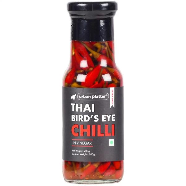Urban Platter Extra Spicy Thai Bird's Eye Chilli in Vinegar, 200g JioMart