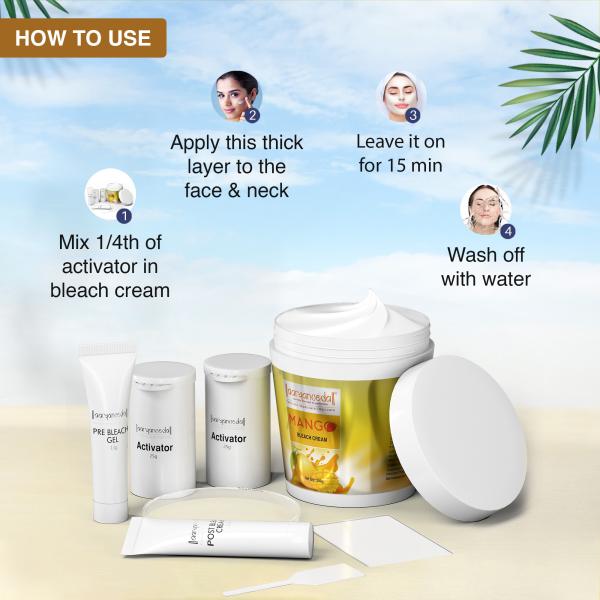 Aryanveda Mango Bleach For All Skin Types With Real Mango Extracts