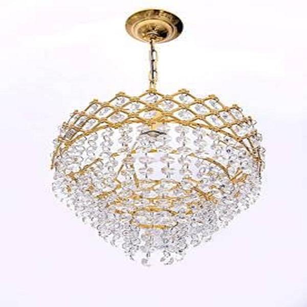 Rsmegamart Crystal Pendant Chandelier Ceiling Hanging Lights Gold JioMart