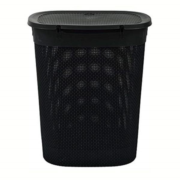 Regalo Plastic Laundry Basket 45L,Black JioMart