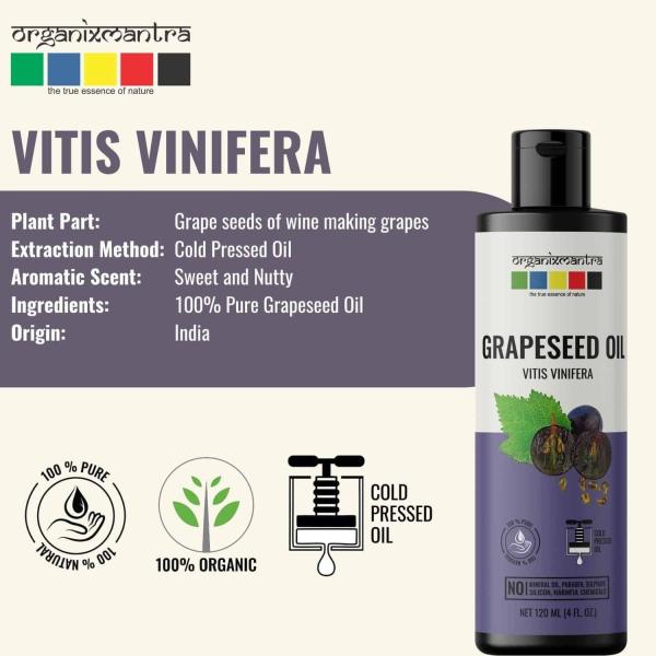 Grapeseed Oil 100 Pure and Natural Premium Therapeutic Grade