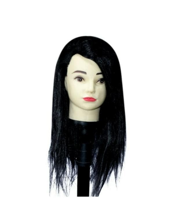 LYTIX Black Synthetic Multipurpose Hair Dummy for Styling and Cutting
