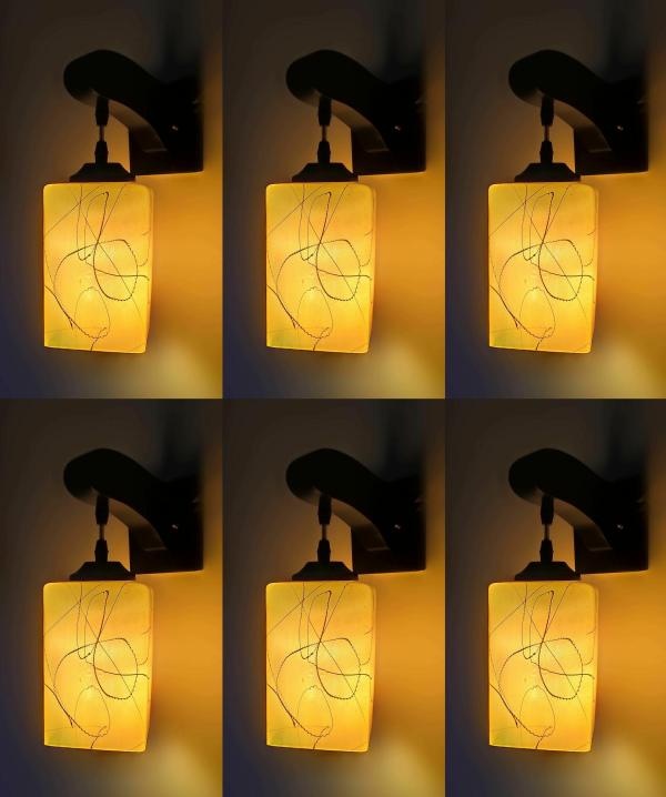 PR Prashant Swing Arm Yellow Wall Lamp Surface Mounted (Pack of 6) JioMart