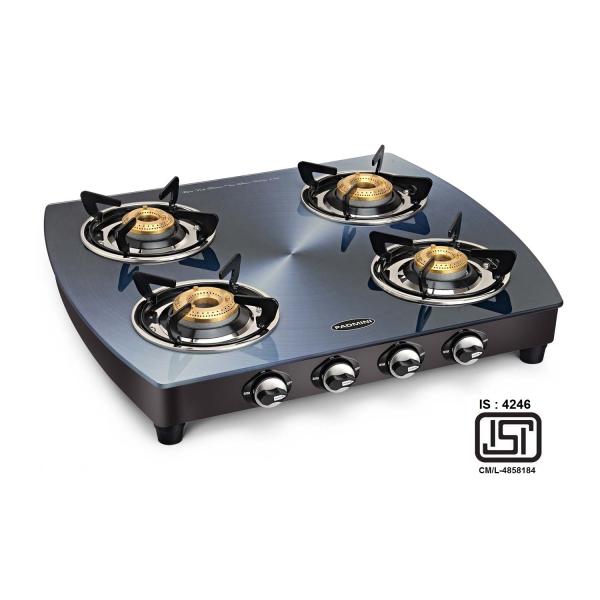 Padmini Toughened Glass Gas Stove 4 Burners Glass CS 4GT Silvo Manual