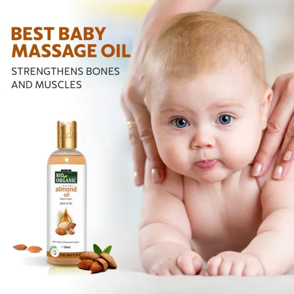 Indus Valley Pure Natural & Organic Roghen Badam Sweet Almond Oil for Body,Hair & Skin200ml