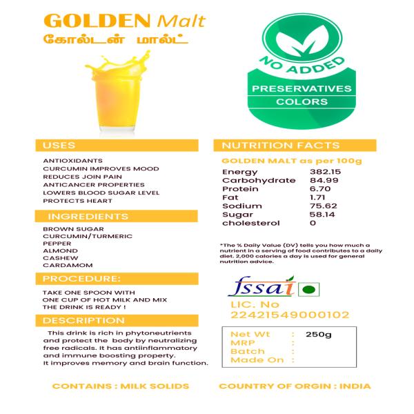 AATMA HOME MADE GOLDEN MALT Healthy Drink to improve Immunity JioMart