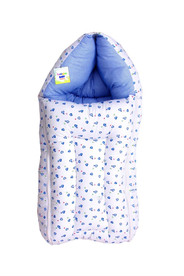 Toddylon New Born Baby Bedding Set Mosquito Net Bed & Sleeping Bag Combo for 06 Months Baby Boy