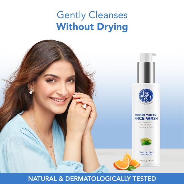 The Moms Co. Natural Vita Rich Face Wash All Skin Types With