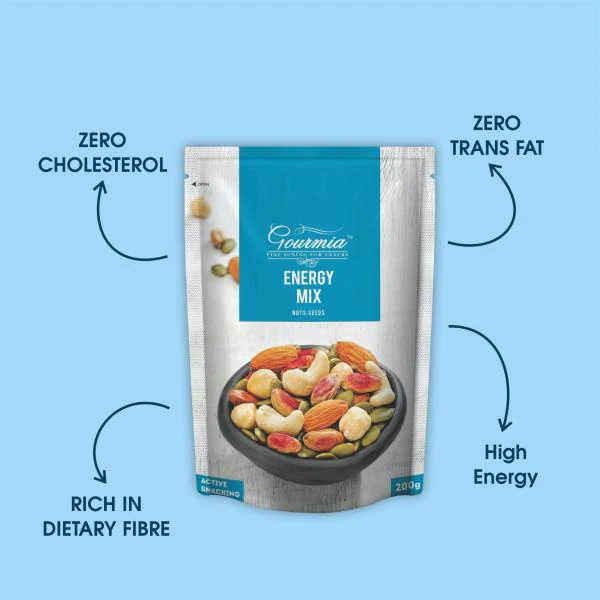 Gourmia Energy Mix (Trail Mix of Nuts Seeds) 200 g JioMart