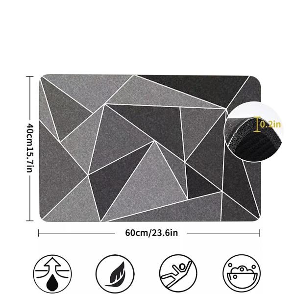 BANQLYN Multicolor Super Absorbent Floor Mat JioMart