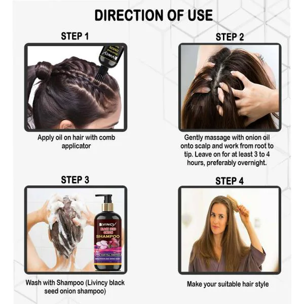 Livincy Onion Hair Fall Control, Hair Growth Hair Oil For Men And Women 100  Ml Each (Pack Of 2) - JioMart