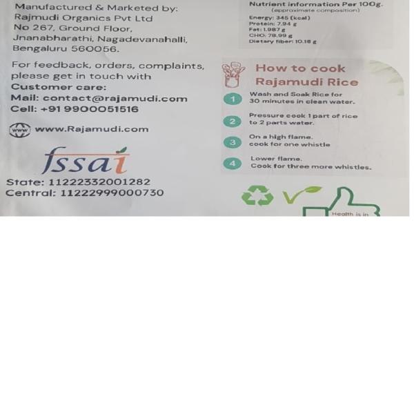 Rajamudi Reduce Fatigue Idli Rice 2 Kg Organic Idli & Dosa Rice ( 1