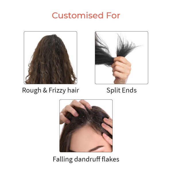 Vedix Ayurvedic Customized Vardara Deep Conditioning Dandruff Shampoo For Women for Dry Hair